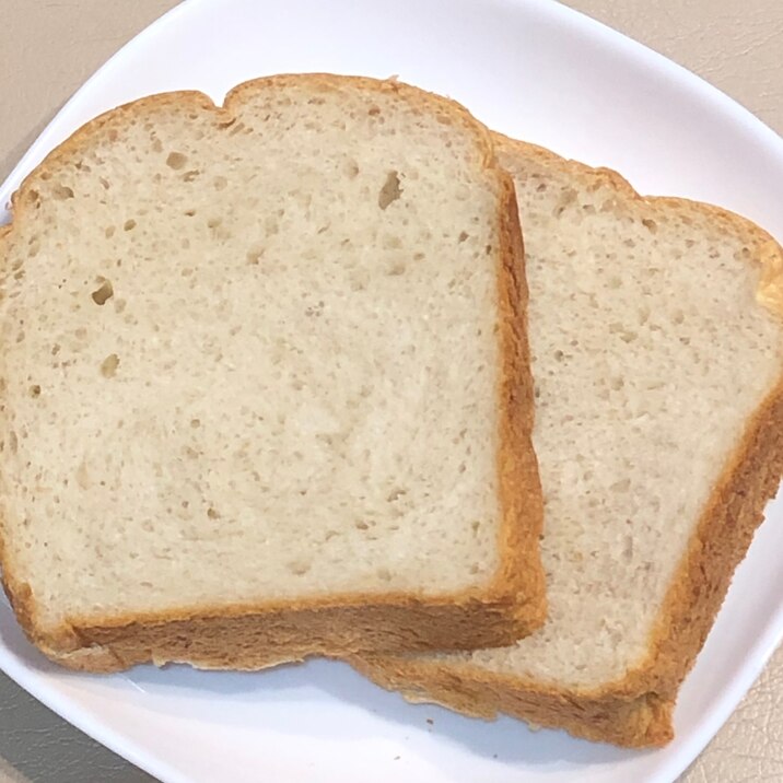 中ふんわり♡そば粉を使ったハーフ食パン